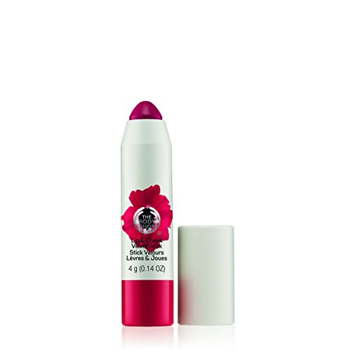 The Body Shop Lip & Cheek Velvet Stick, Shade 40 Red, 0.14 Ounce