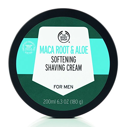 The Body Shop Maca Root & Aloe Softening Shaving Cream for Men, 6.3 Oz