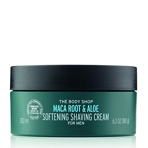 The Body Shop Maca Root & Aloe Softening Shaving Cream for Men, 6.3 Oz