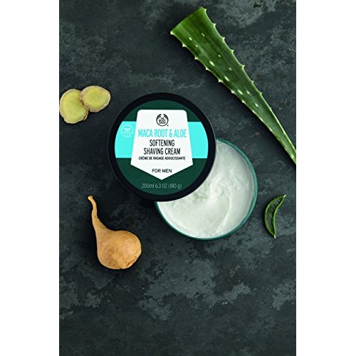 The Body Shop Maca Root & Aloe Softening Shaving Cream for Men, 6.3 Oz