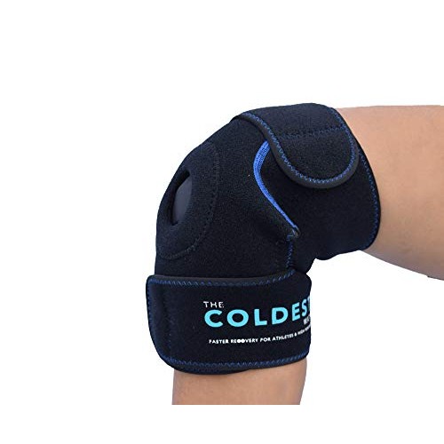 The Coldest Knee Ice Pack Wrap, Hot and Cold Therapy - Reusable Compression B...