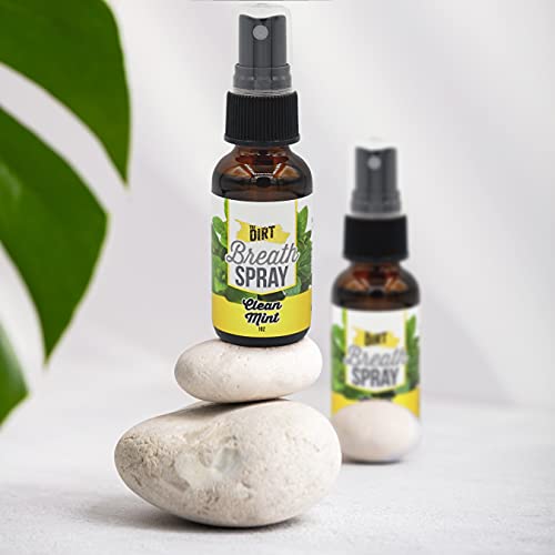 The Dirt Mouth Refresher - Alcohol & Sugar-free Spray for Bad Breath with Ess...