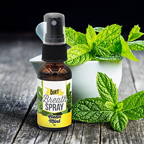The Dirt Mouth Refresher - Alcohol & Sugar-free Spray for Bad Breath with Ess...