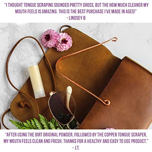 The Dirt Tongue Scraper | Flexible Dental Tongue Scraper to Banish Bad Breath...