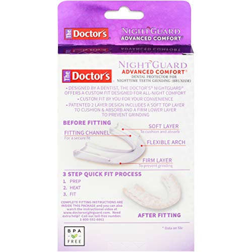 The Doctor’s NightGuard for Teeth Grinding, Custom-Fit Dental Guard for Night...