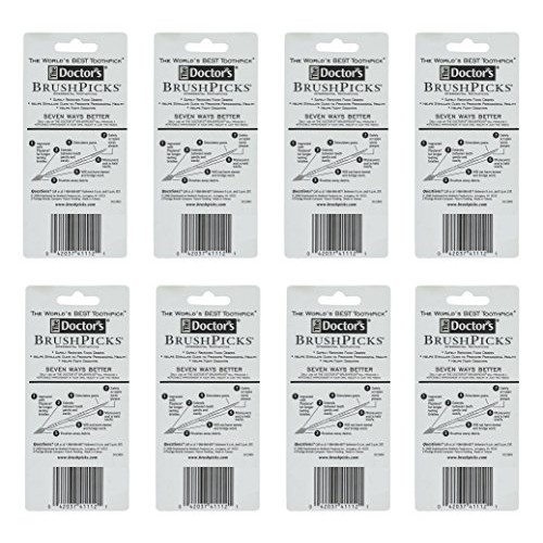The Doctor's BrushPicks Interdental Toothpicks, 120-Picks per pack (8-Pack)