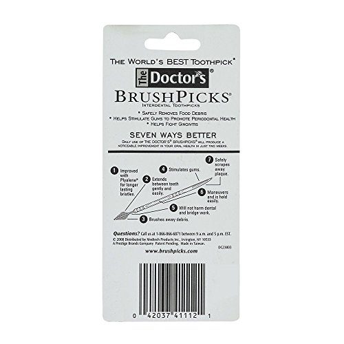 The Doctor's BrushPicks Interdental Toothpicks, 120-Picks per pack (8-Pack)