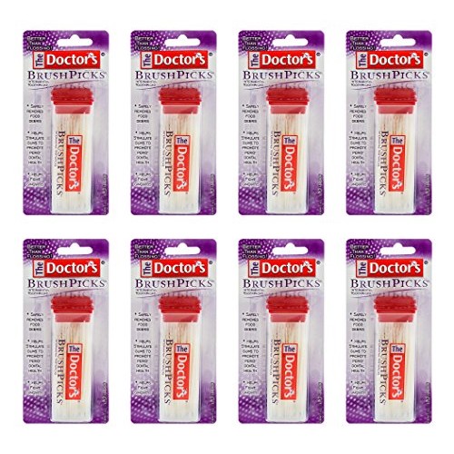 The Doctor's BrushPicks Interdental Toothpicks, 120-Picks per pack (8-Pack)