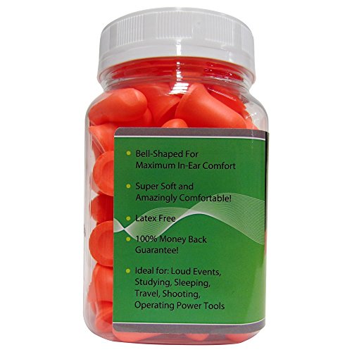 The Ear Buddy Premium Soft Foam Ear Plugs, Noise Cancelling Earplugs for Slee...