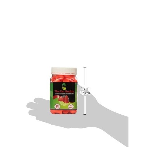 The Ear Buddy Premium Soft Foam Ear Plugs, Noise Cancelling Earplugs for Slee...