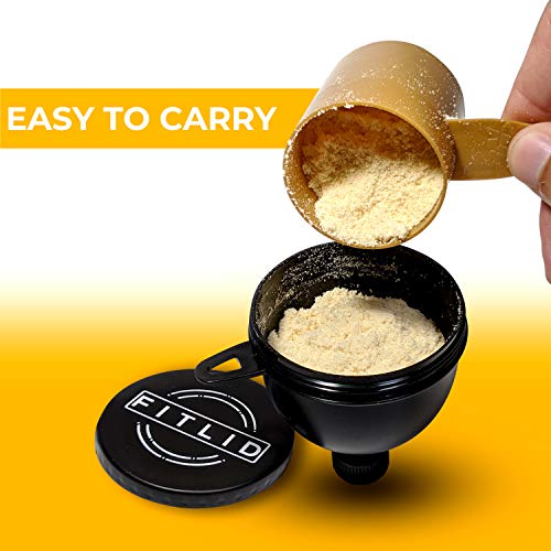 Small & Large 2-Pack Portable Protein Supplement Funnels, Great for Pre-worko...