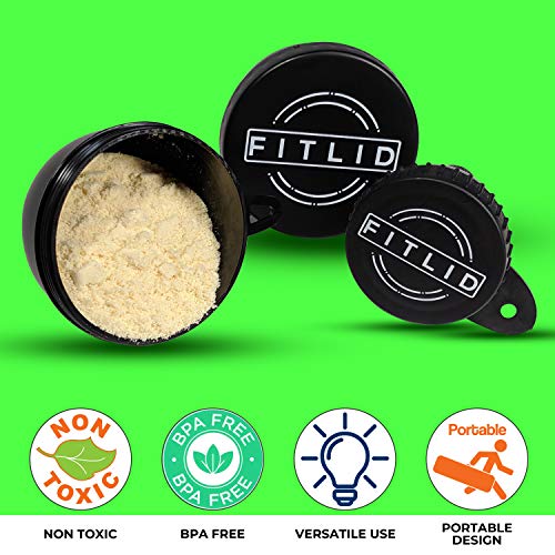 Small & Large 2-Pack Portable Protein Supplement Funnels, Great for Pre-worko...