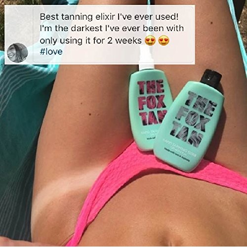 The Fox Tan Originals Pack | Natural Tanning Lotion & Accelerator | Elixir an...