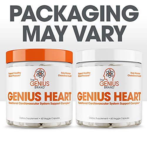 Genius Heart & Cardiovascular Health Supplement – Cholesterol Lowering Vein &...