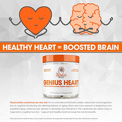 Genius Heart & Cardiovascular Health Supplement – Cholesterol Lowering Vein &...
