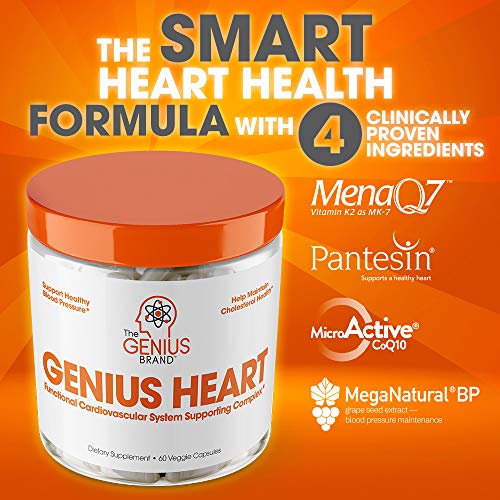 Genius Heart & Cardiovascular Health Supplement – Cholesterol Lowering Vein &...