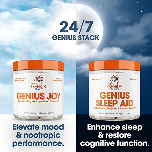Genius Sleep AID – Smart Sleeping Pills & Adrenal Fatigue Supplement - Relaxa...