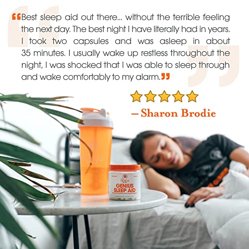 Genius Sleep AID – Smart Sleeping Pills & Adrenal Fatigue Supplement - Relaxa...