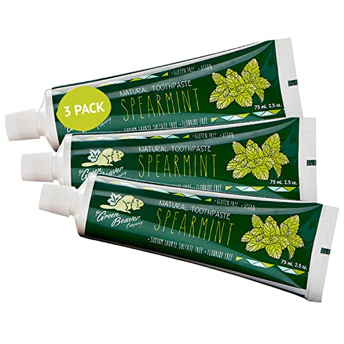Green Beaver All Natural Organic Toothpaste, Vegan, Fluoride Free & Gluten Fr...