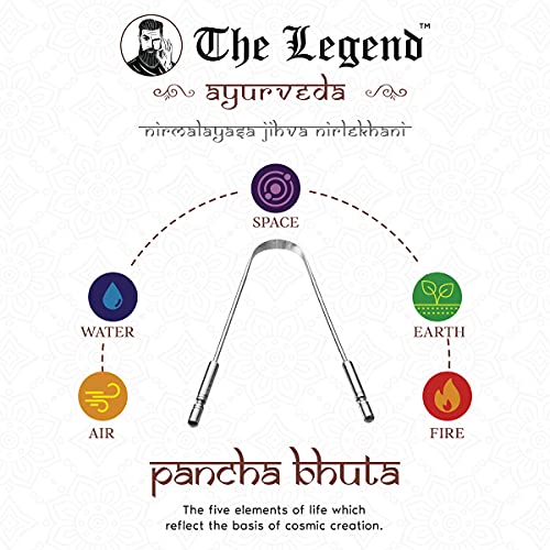 The Legend Stainless Steel Tongue Scrapers-Metal U Shaped Tongue Scraper for ...