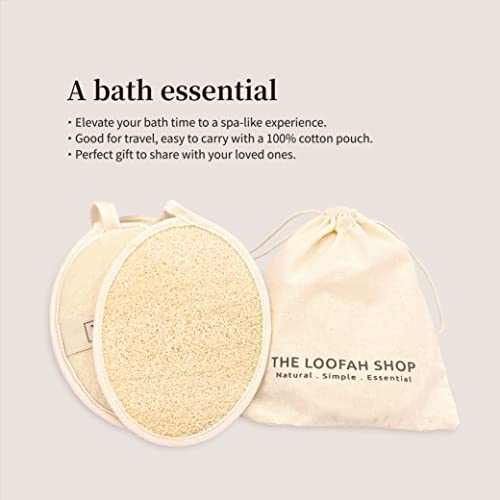 The Loofah Shop Shower Loofah Sponge, Body Exfoliator Scrubber ,Exfoliating B...
