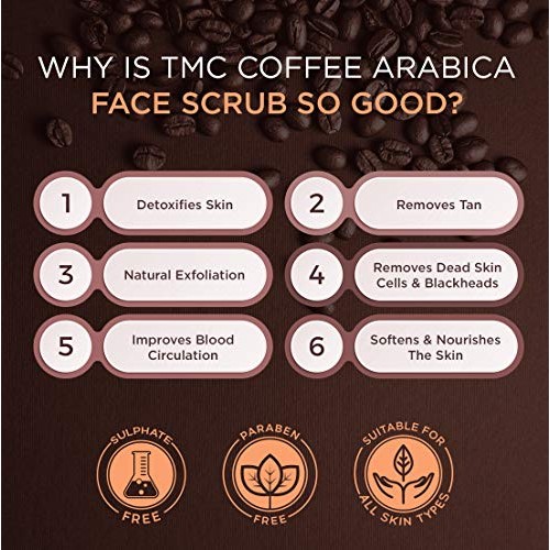 The Man Company Arabica Coffee Scrub for face, Face Exfoliating Scrub (3.4 oz...