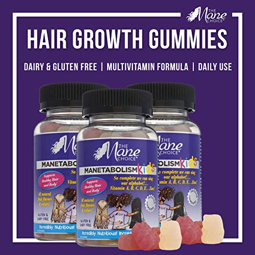 THE MANE CHOICE MANETABOLISM KIDS Healthy Hair Growth Vitamins - Complete Nut...