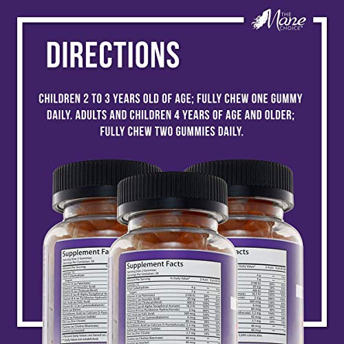 THE MANE CHOICE MANETABOLISM KIDS Healthy Hair Growth Vitamins - Complete Nut...