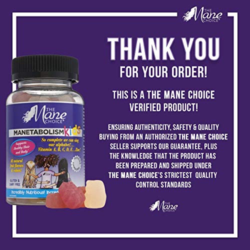THE MANE CHOICE MANETABOLISM KIDS Healthy Hair Growth Vitamins - Complete Nut...