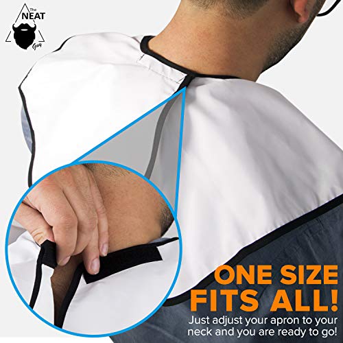 The Neat Guy Beard Bib Apron for Men - Bib for Mess-Free Shaving, What You Ne...