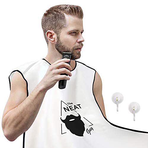 The Neat Guy Beard Bib Apron for Men - Bib for Mess-Free Shaving, What You Ne...