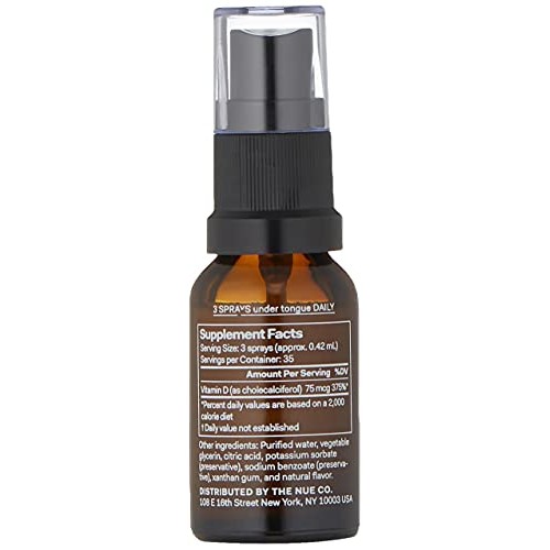 The Nue Co. - VITAMIN D - Oral Vitamin D Supplement Spray - Immunity & Joints...