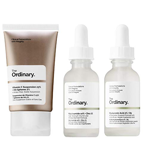 The Ordinary Facial Treatment Set! Includes Vitamin C Cream, Hyaluronic Acid ...
