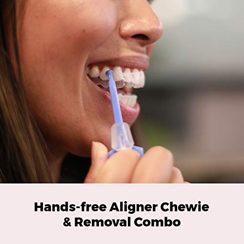 2 in 1 Clear Aligner Chewies and Removal PUL Tool Combo for Invisalign Remova...