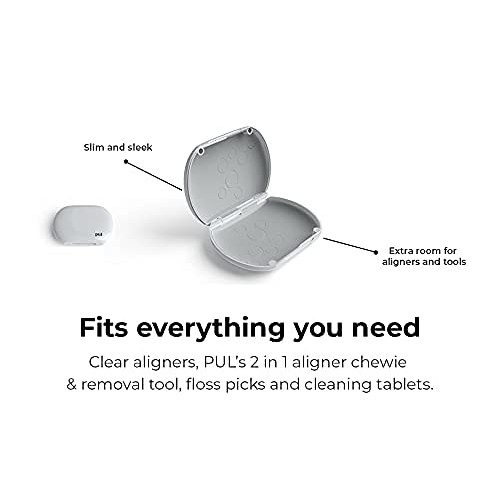 Clear Aligner and Retainer Case by PUL (Gray)