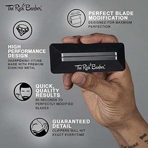 The Rich Barber® 1 Minute Blade Modifier | Trimmer Blade Sharpening Tool For ...