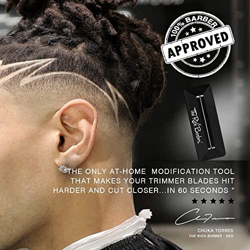 The Rich Barber® 1 Minute Blade Modifier | Trimmer Blade Sharpening Tool For ...