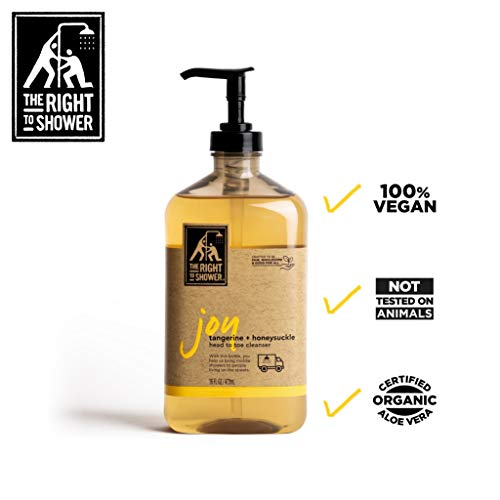 The Right to Shower JOY BODY WASH + tangerine & honeysuckle, 16 Ounce