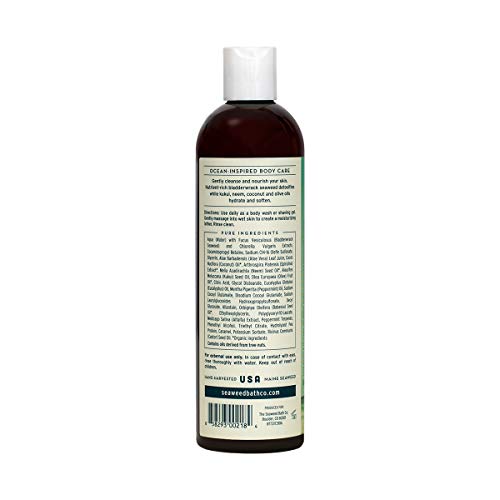 The Seaweed Bath Co. Hydrating Body Wash, Eucalyptus & Peppermint, Nutrient-R...