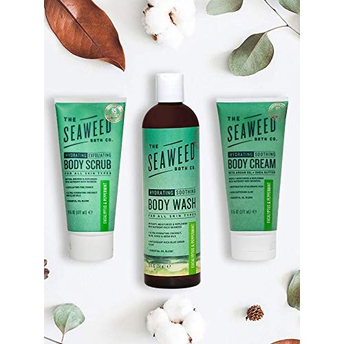 The Seaweed Bath Co. Hydrating Body Wash, Eucalyptus & Peppermint, Nutrient-R...