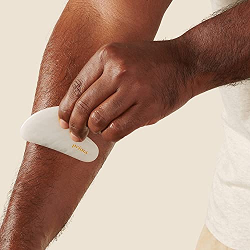 Prima Beauty Renewal Stone - White Jade Gua Sha Massaging Tool for Face, Jaw ...