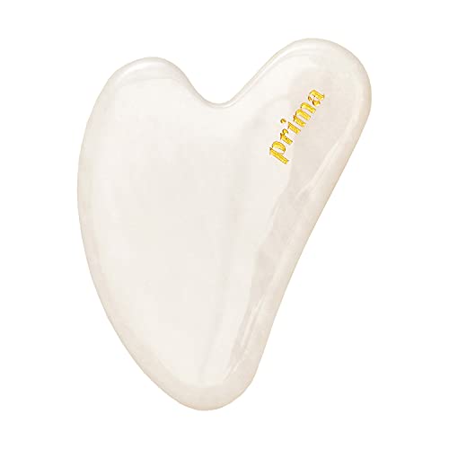 Prima Beauty Renewal Stone - White Jade Gua Sha Massaging Tool for Face, Jaw ...
