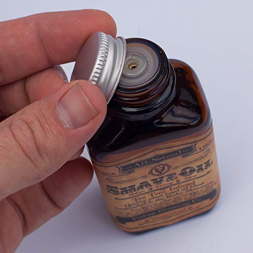 Vintage All-Natural Shave Oil, Tee Tree (3oz)