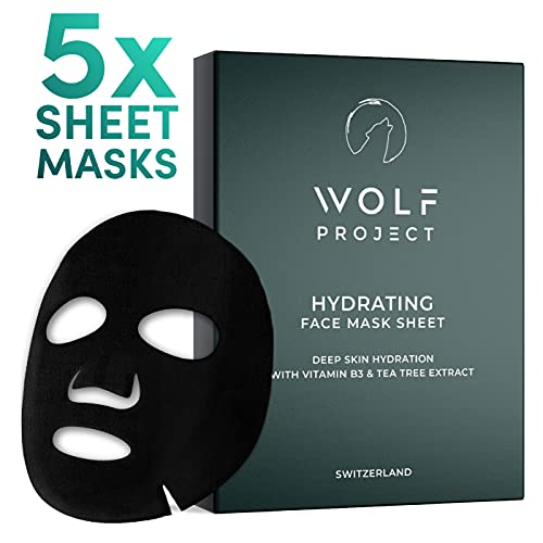 WOLF PROJECT | Hydrating Sheet Mask (5 Pack) - Hydrating and Moisturizing Fac...