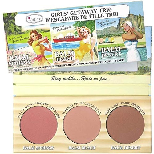 theBalm Highlighting Powder Cheek Palette, Face Sculpting Kit, Fade Resistant...