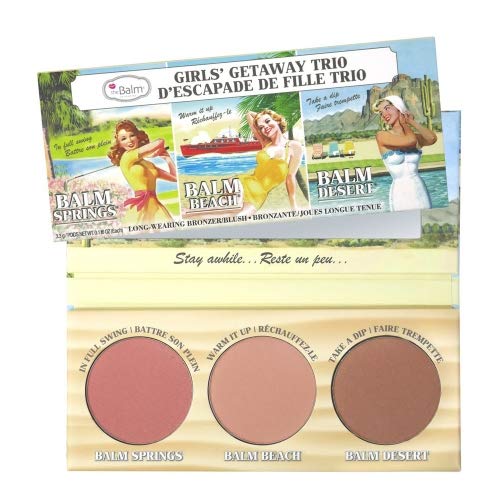 theBalm Highlighting Powder Cheek Palette, Face Sculpting Kit, Fade Resistant...