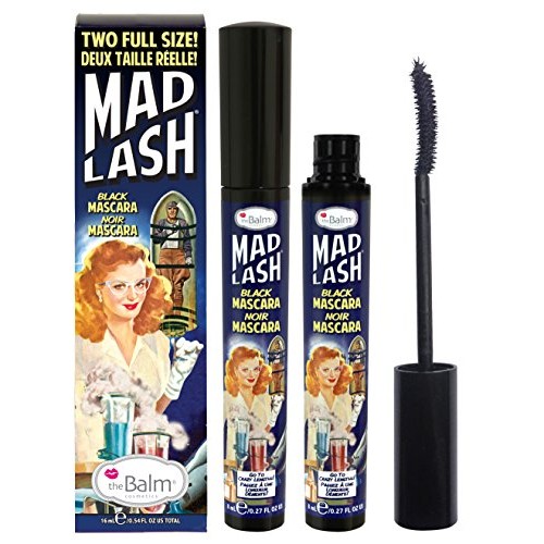 theBalm Mad Lash Voluminous Water-Resistant Mascara( 1 pack of 2)