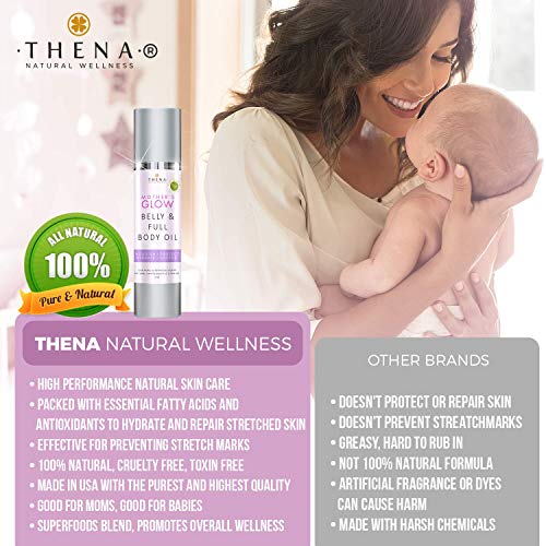 Organic Belly Oil For Pregnancy Helps Prevent Stretch Marks Dry Skin, Best Na...