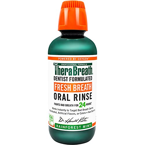 TheraBreath Fresh Breath Dentist Formulated 24-Hour Oral Rinse, Rainforest Mi...