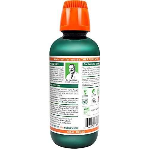TheraBreath Fresh Breath Dentist Formulated 24-Hour Oral Rinse, Rainforest Mi...
